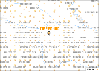 map of Tiefenmad