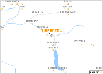 map of Tiefental