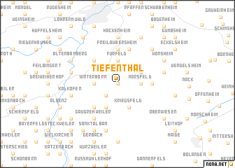 map of Tiefenthal