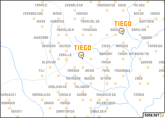 map of Tiego