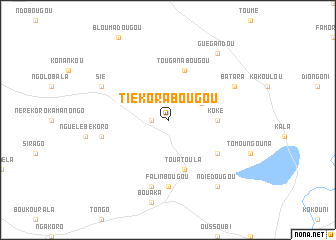 map of Tiékorabougou