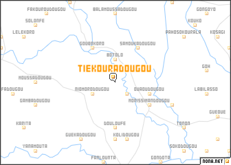 map of Tiékouradougou