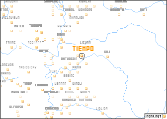 map of Tiempo