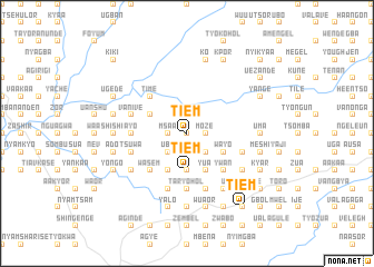 map of Tiem