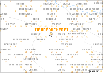 map of Tienne du Chenet