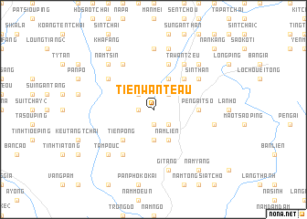 map of Tiên Wán Teau