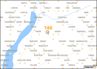 map of Tiéo