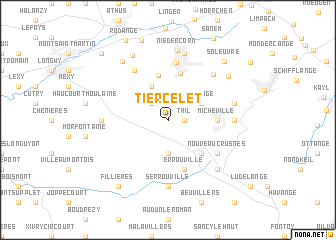 map of Tiercelet