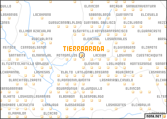 map of Tierra Arada