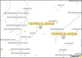 map of Tierra Colorada