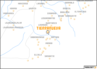 map of Tierranueva