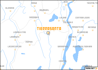 map of Tierra Santa