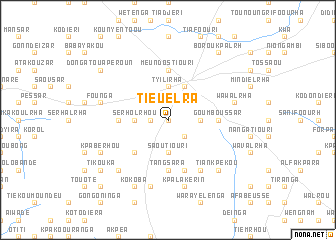 map of Tieuélra