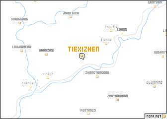 map of Tiexizhen