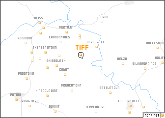 map of Tiff