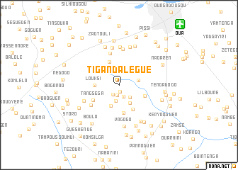 map of Tigandalégué