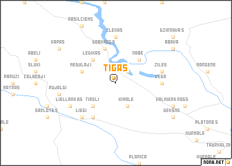 map of Tigas