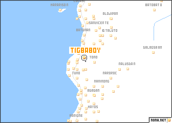 map of Tigbaboy