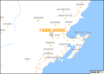 map of Tigbalangao