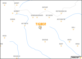 map of Tʼig Ber