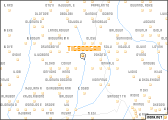 map of Tigbo Ogan