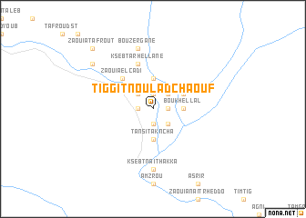 map of Tiggit nʼOulad Chaouf