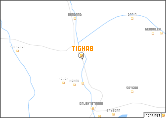 map of Tīgh Āb