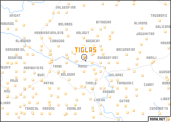 map of Tiglas
