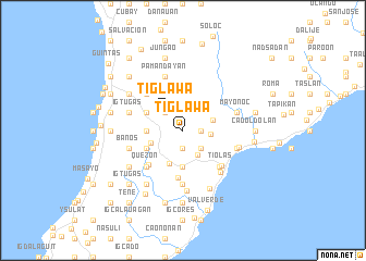 map of Tiglawá