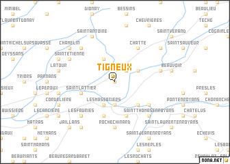 map of Tigneux