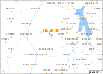 map of Tigourar