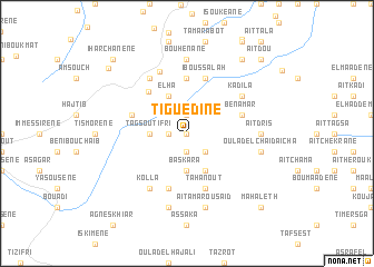 map of Tiguedine