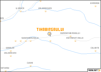 map of Tiha Bîrgăului