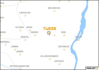 map of Tijera