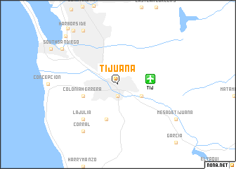 map of Tijuana