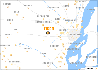 map of Tikan