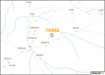 map of Tikasu