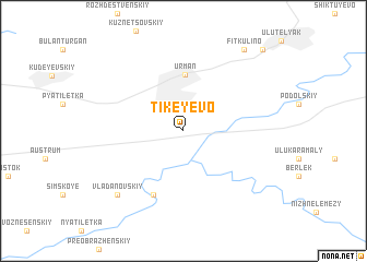 map of Tikeyevo