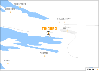 map of Tik-Guba