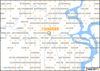 map of Tikhāsār