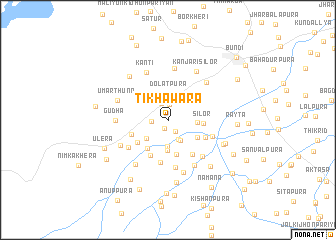 map of Tīkhāwāra