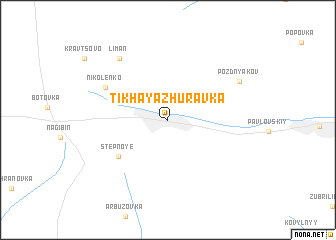 map of Tikhaya Zhuravka