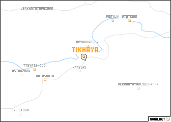 map of Tikhaya