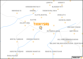 map of Tikhiy Sad