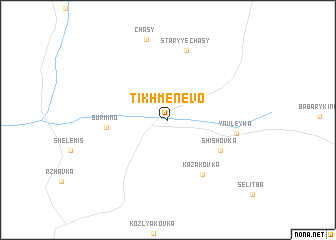 map of Tikhmenevo