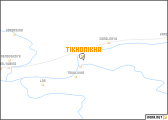 map of Tikhonikha