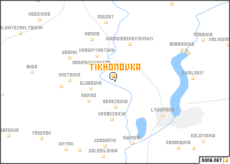 map of Tikhonovka