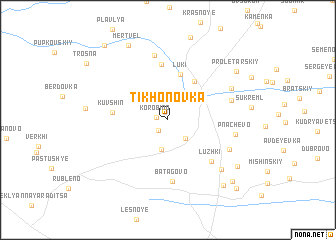 map of Tikhonovka