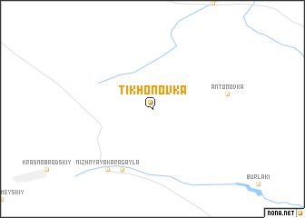map of Tikhonovka