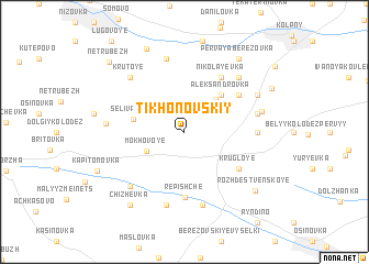 map of Tikhonovskiy